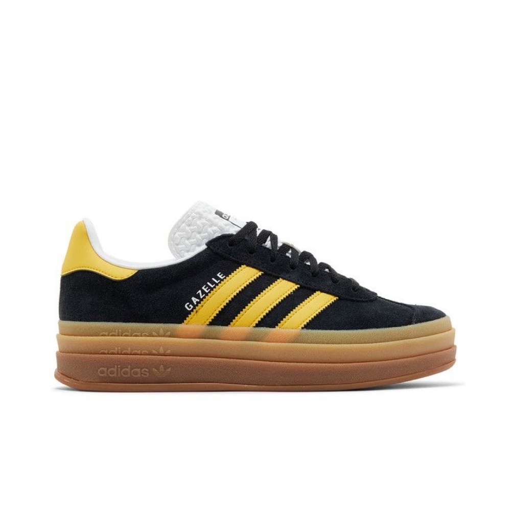 Adidas Gazelle Black and Yellow Sneakers